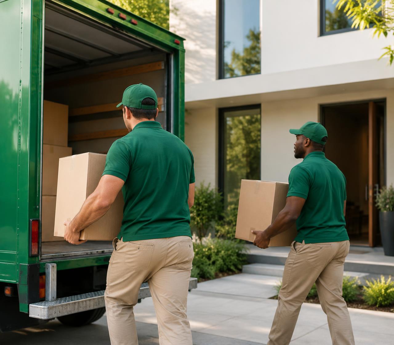 Best cargo packers and movers loading packed boxes into a moving truck in Patna